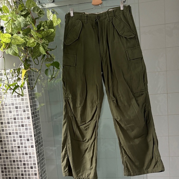 R13 Pants - R13 Khaki Wide Leg Cargo Pants